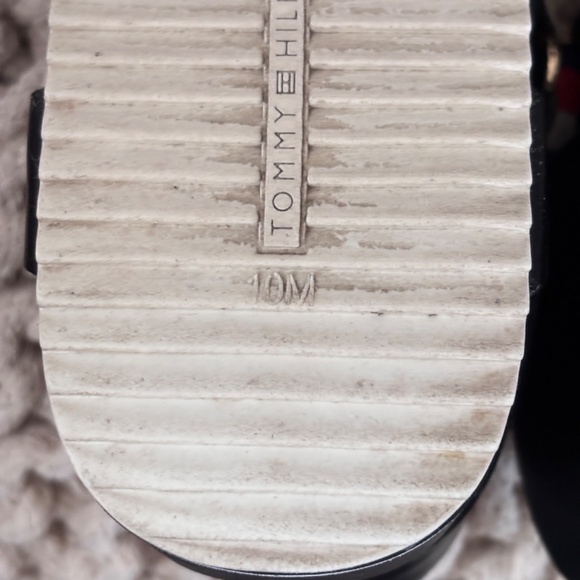 Tommy Hilfiger Women's SZ 10 Beckett Red White Blue Sandals Ankle Strap - Picture 10 of 11